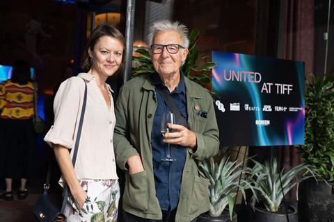 [L-R:] Bafta's Donna Matthews and 'Two Pids' director John Smith